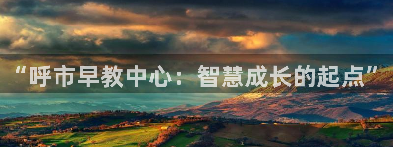 恒行2那74OOO5：“呼市早教中心：智慧成长的起点”