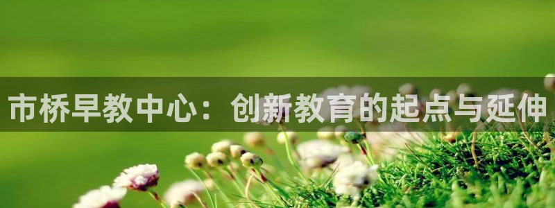 恒行娱乐吕74OOO5：市桥早教中心：创新教育的起点与延伸