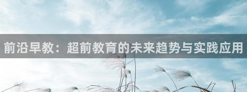 恒行娱乐蜗74ooo5指磁：前沿早教：超前教育的未来趋势与实践应用