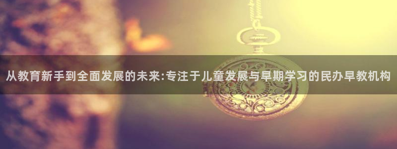 恒行2那74OOO5：从教育新手到全面发展的未来:专注于儿童发展与早期学习的民办