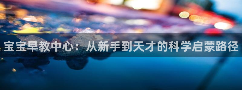 恒行主管招收 6ll5l出奇：宝宝早教中心：从新手到天才的科学启蒙路径