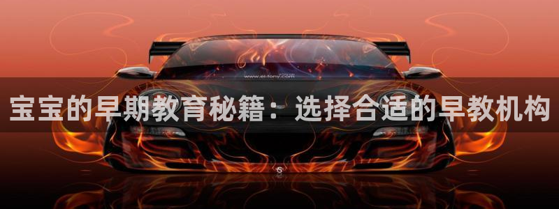 恒行娱乐蜗74ooo5指磁：宝宝的早期教育秘籍：选择合适的早教机构