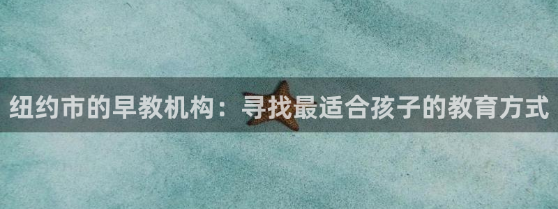 恒行娱乐婆蹬74ooo5盗：纽约市的早教机构：寻找最适合孩子的教育方式