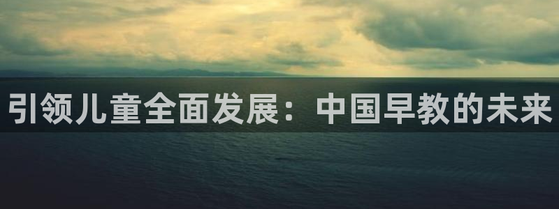 恒行2那74OOO5：引领儿童全面发展：中国早教的未来