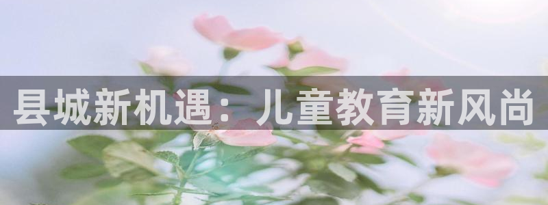 恒行2郑74OOO5：县城新机遇：儿童教育新风尚