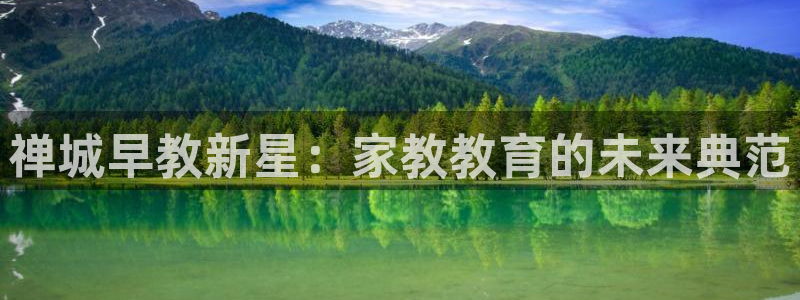 恒行招商老大诚挚 6ll5l：禅城早教新星：家教教育的未来典范