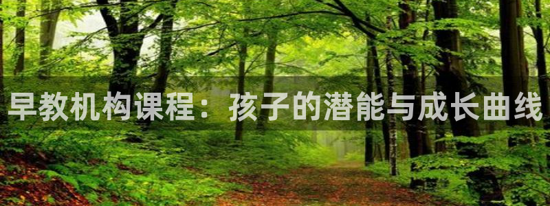 恒行主管总代6ll5l周至：早教机构课程：孩子的潜能与成长曲线